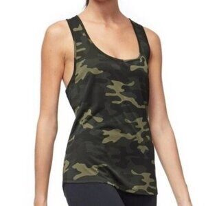 Good American Making Moves Camo Racerback Tank Top Size 3
